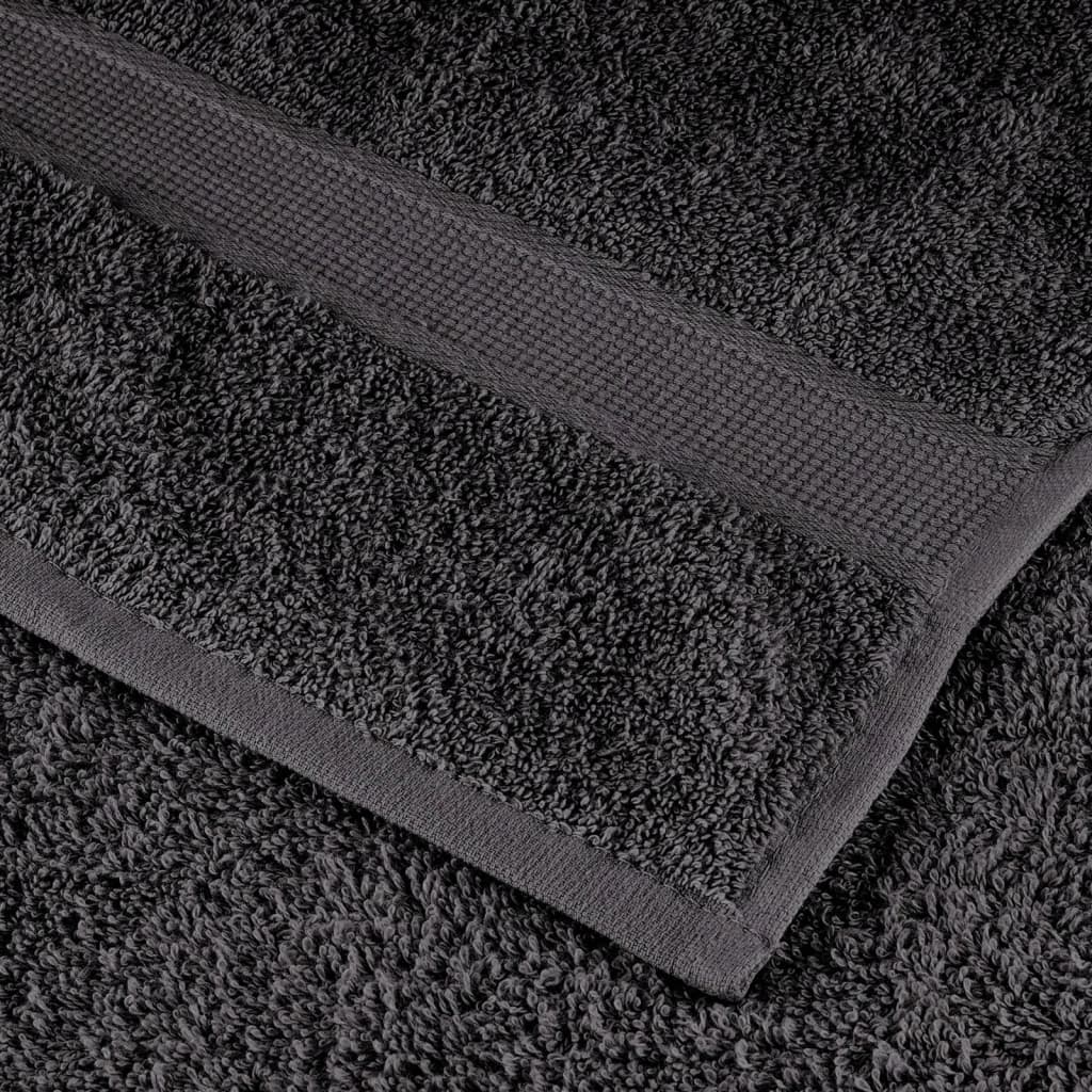 Ručnici za saunu SOLUND 2 kom antracit 80 x 200 cm 600 gsm