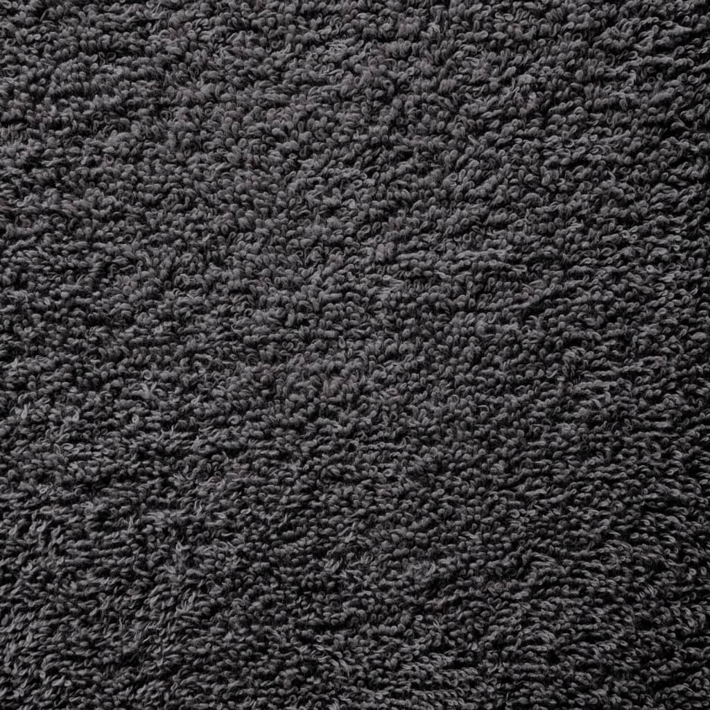 Ručnici za saunu SOLUND 4 kom antracit 80 x 200 cm 600 gsm