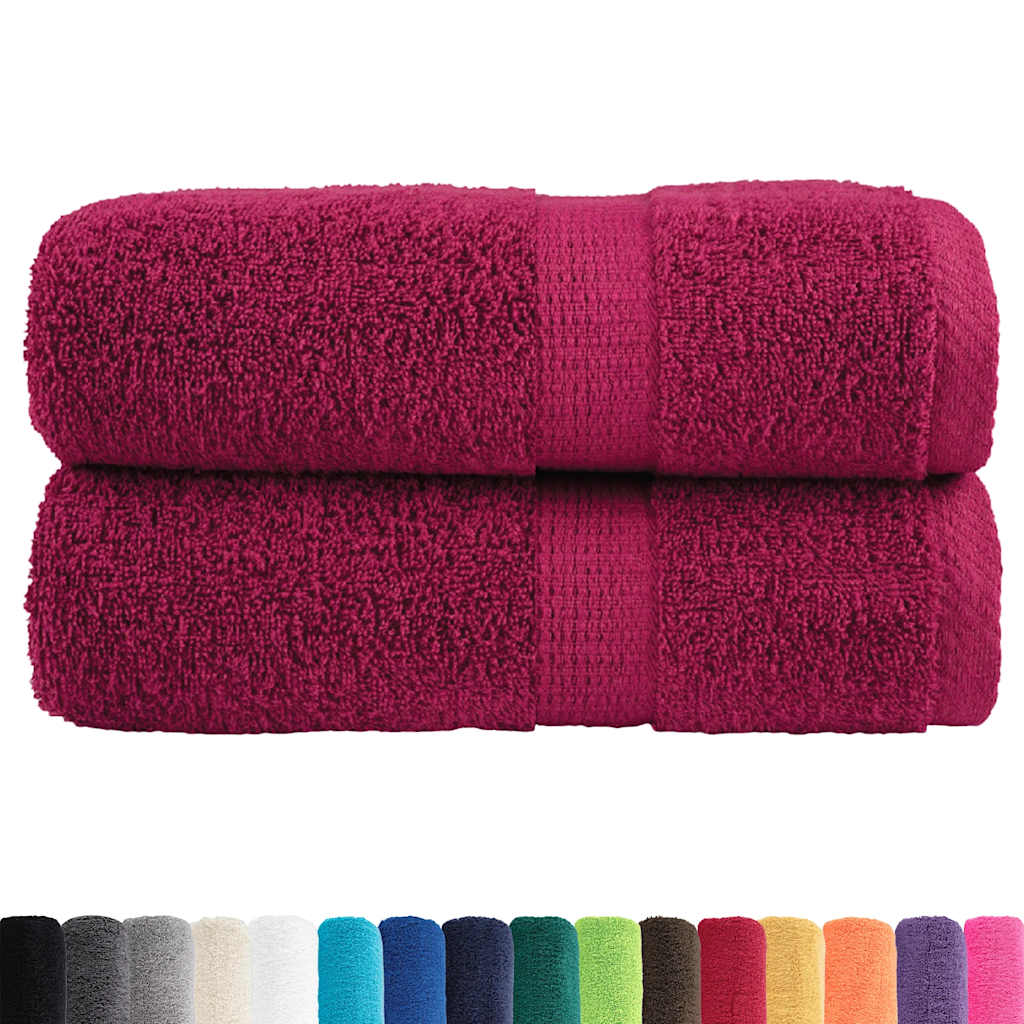Premium ručnici za pranje SOLUND 2 kom. bordo 30x30 cm 600 g/m²