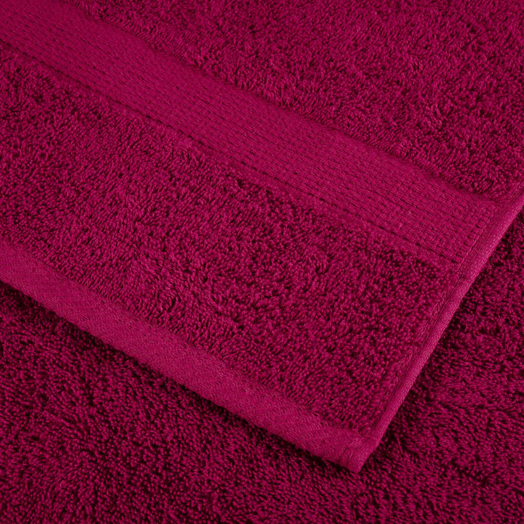 Premium ručnici za tuširanje SOLUND 2 kom Bordeaux 70x140 cm 600 gsm