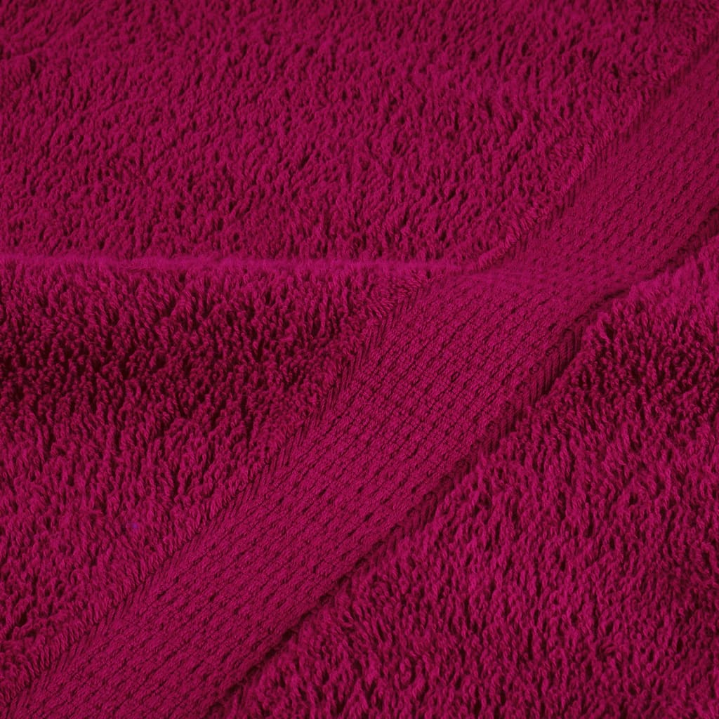 Ručnici za saunu SOLUND 4 kom bordo 80 x 200 cm 600 gsm