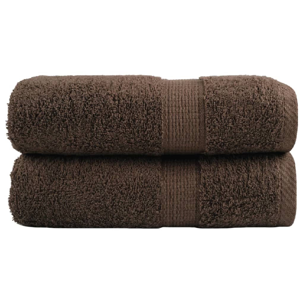 Premium ručnici za pranje SOLUND 2 kom. smeđi 30x30 cm 600 g/m²