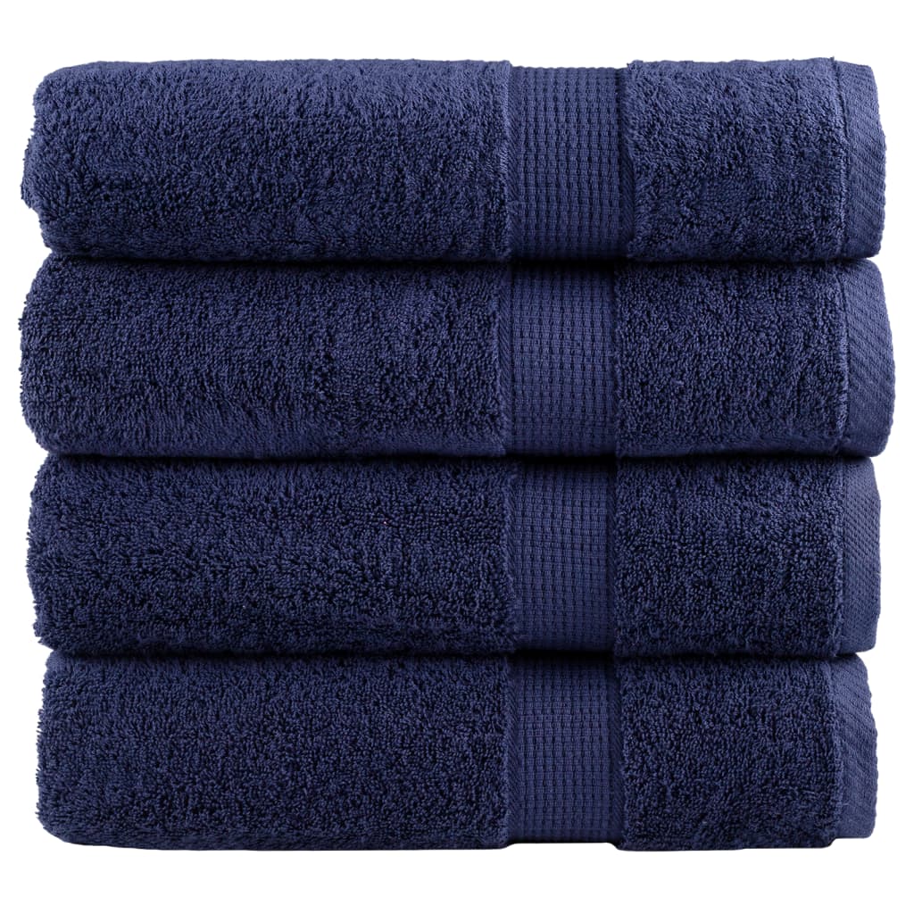 Premium ručnici za ruke SOLUND 4 kom. tamnoplavi 50x100 cm 600 g/m²