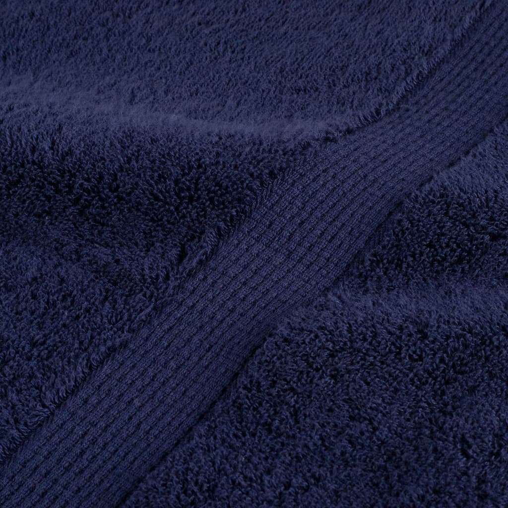 Ručnici za kupanje SOLUND 10 kom modri 100 x 150 cm 600 gsm