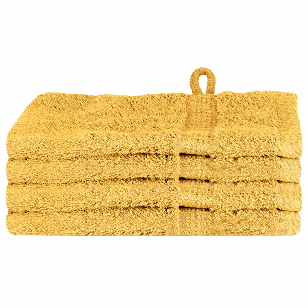 Ručnik za Goste SOLUND 4 pcs Zlatno 15 x 21 cm 550 gsm
