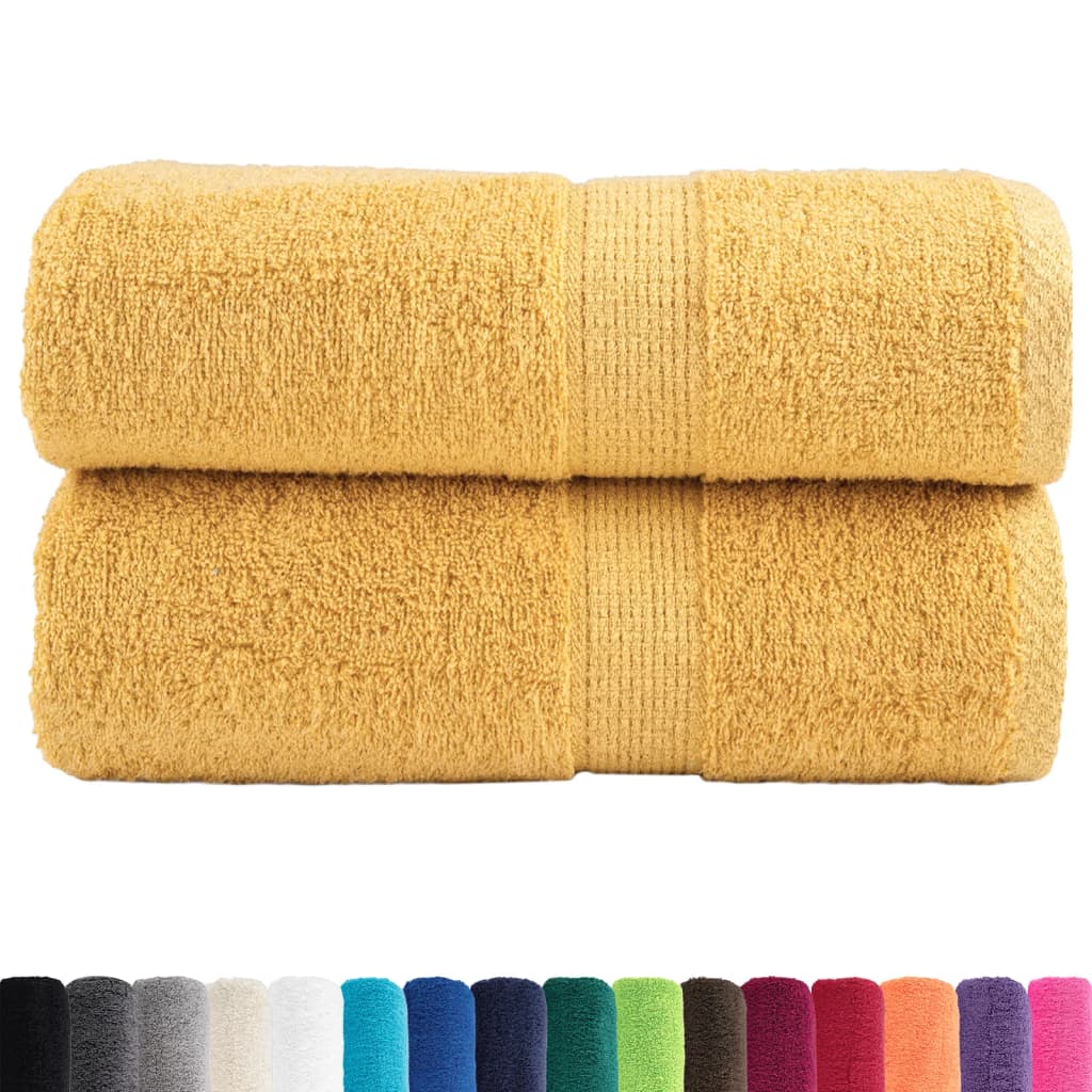 Premium ručnici za pranje SOLUND 2 kom. zlatne boje 30x30 cm 600 g/m²