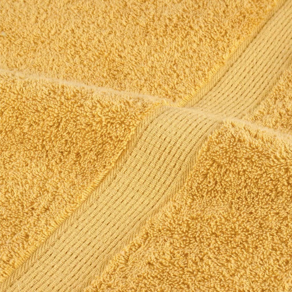 Premium ručnici za goste SOLUND 2 kom. zlatne boje 30x50 cm 600 g/m²