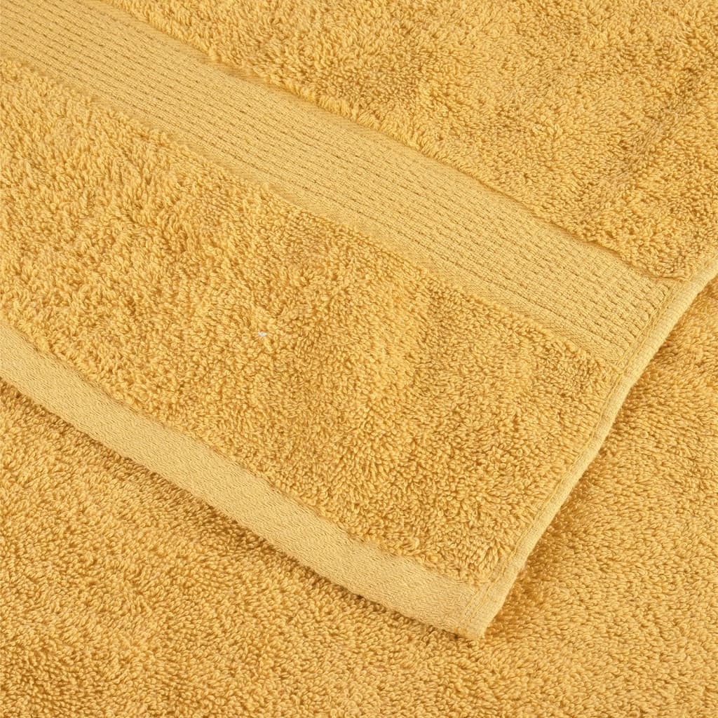 Premium ručnici za goste SOLUND 4 kom. zlatne boje 30x50 cm 600 g/m²