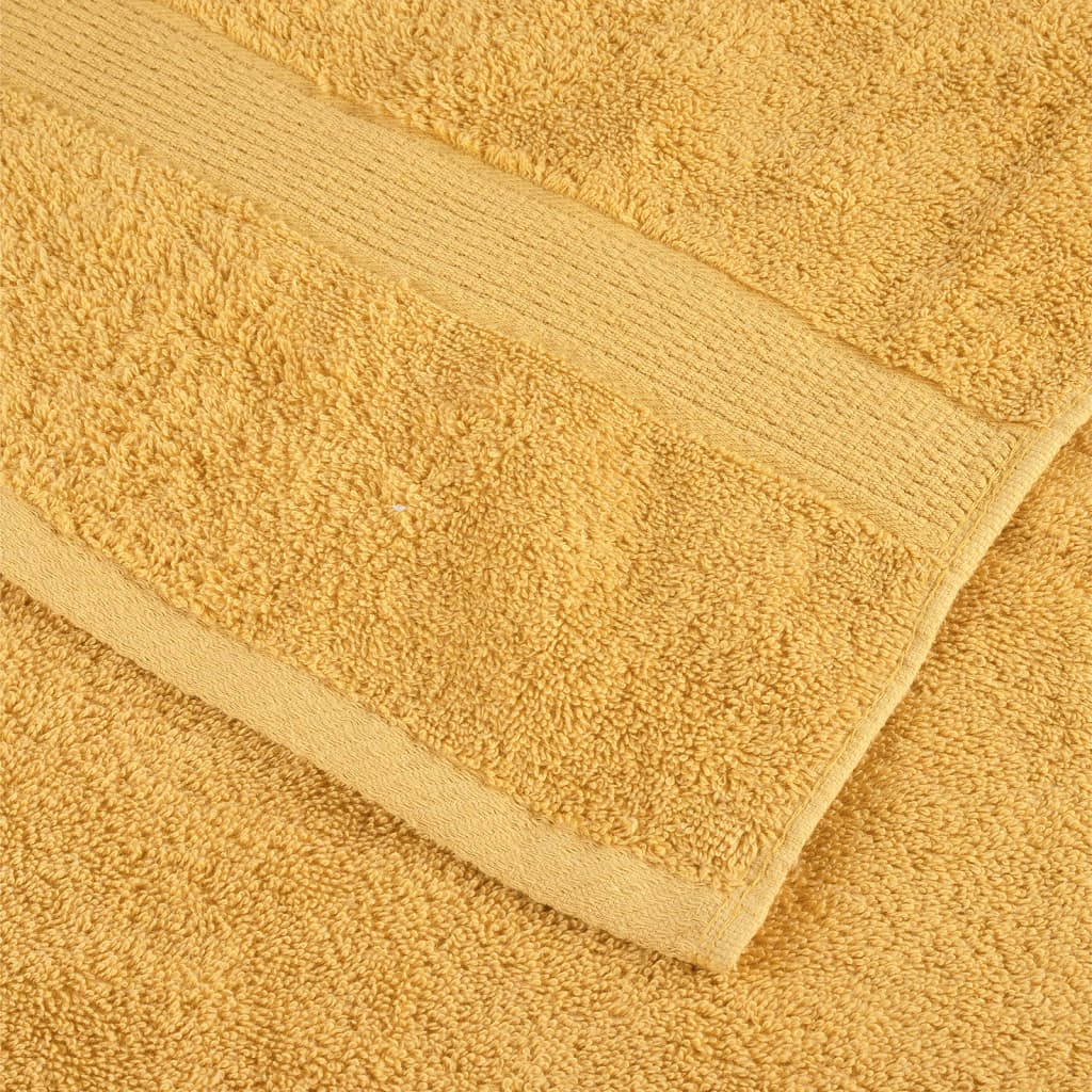 Ručnici za tuširanje SOLUND 10 kom zlatni 70x140cm 600 gsm