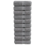 Premium ručnici za pranje SOLUND 10 kom. sive 30x30 cm 600 g/m²