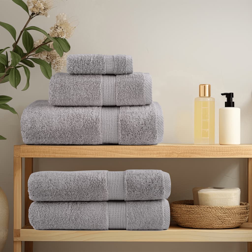 Premium ručnici za pranje SOLUND 10 kom. sive 30x30 cm 600 g/m²