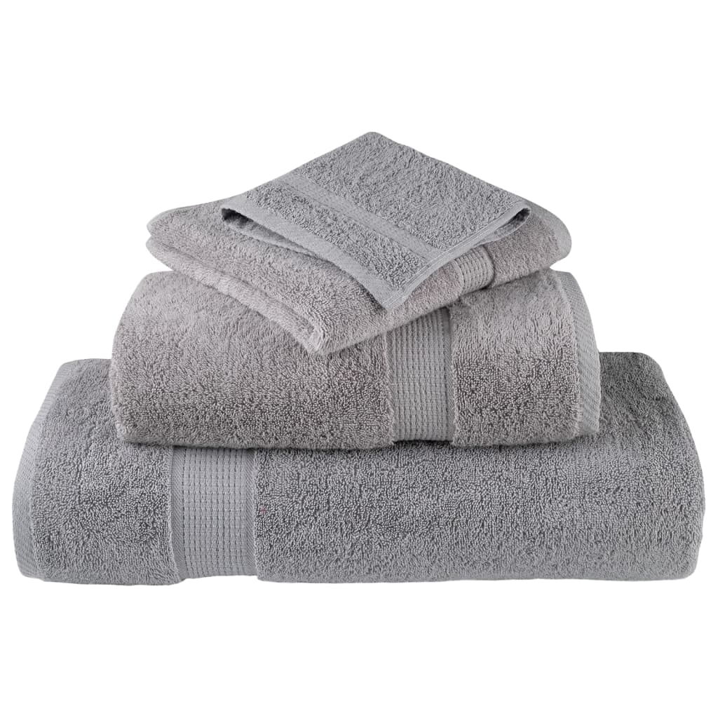 Premium ručnici za pranje SOLUND 10 kom. sive 30x30 cm 600 g/m²