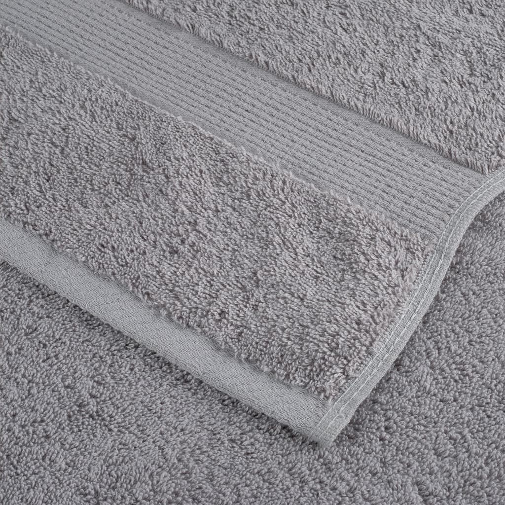 Premium ručnici za pranje SOLUND 10 kom. sive 30x30 cm 600 g/m²