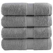 Premium ručnici za goste SOLUND 4 kom. sive 30x50 cm 600 g/m²