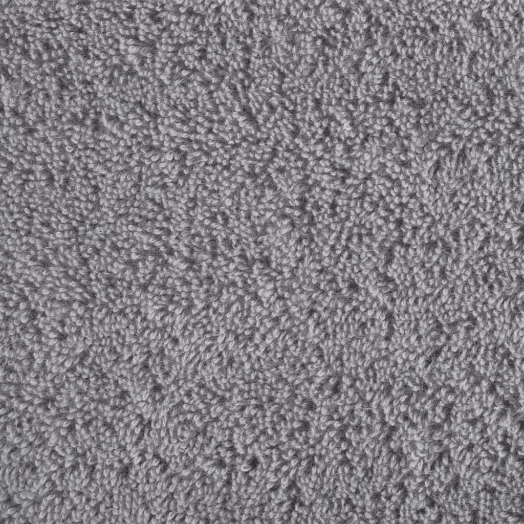 Ručnici SOLUND 10 kom sivi 100 x 200 cm 600 gsm