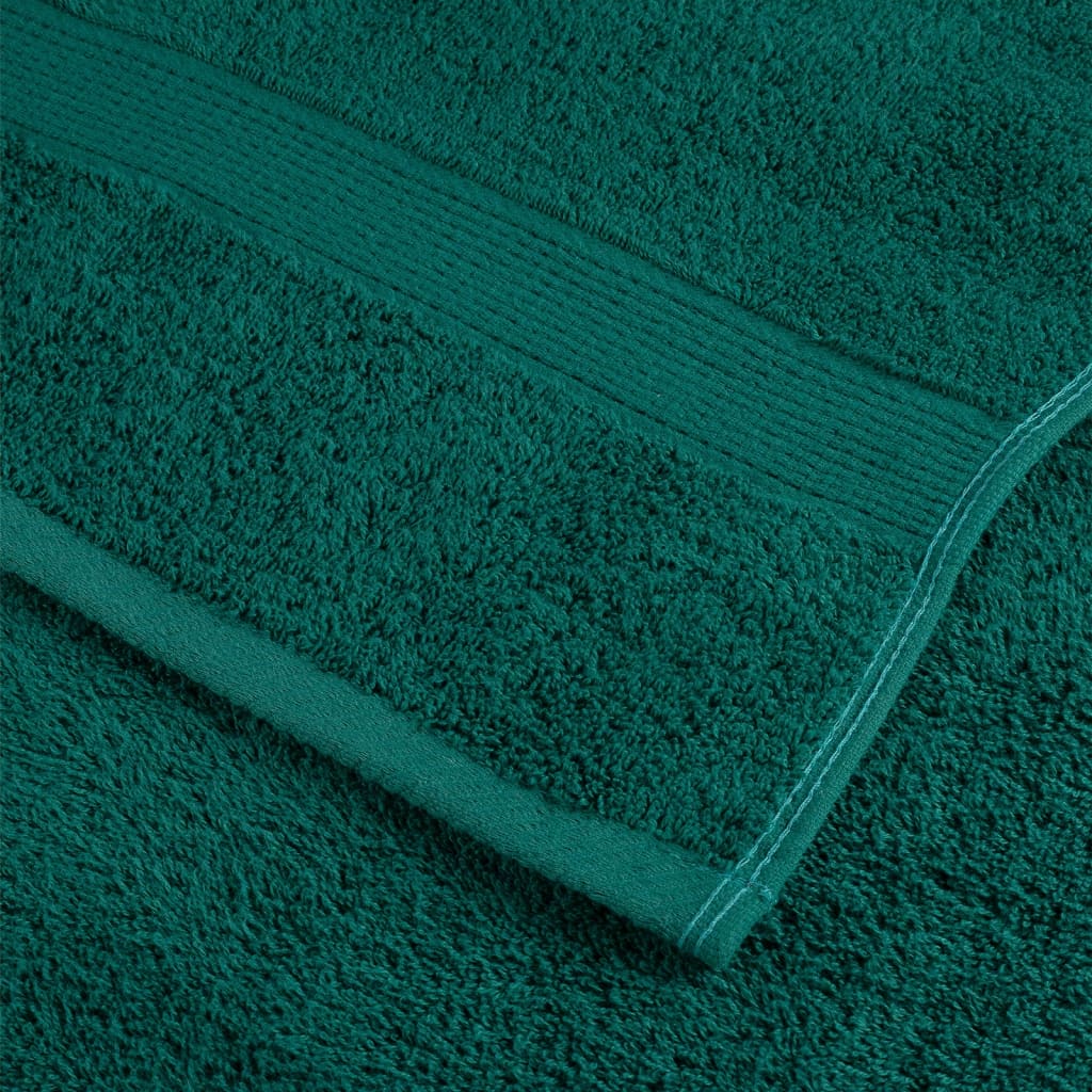 Ručnici za saunu SOLUND 10 kom zeleni 80 x 200 cm 600 gsm