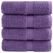 Premium ručnici za pranje SOLUND 4 kom. ljubičaste 30x30 cm 600 g/m²