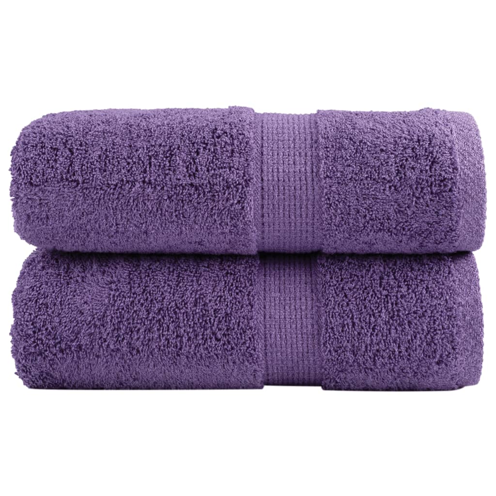 Premium ručnici za goste SOLUND 2 kom. ljubičasti 30x50 cm 600 g/m²