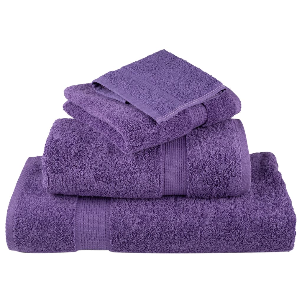 Premium ručnici za goste SOLUND 2 kom. ljubičasti 30x50 cm 600 g/m²