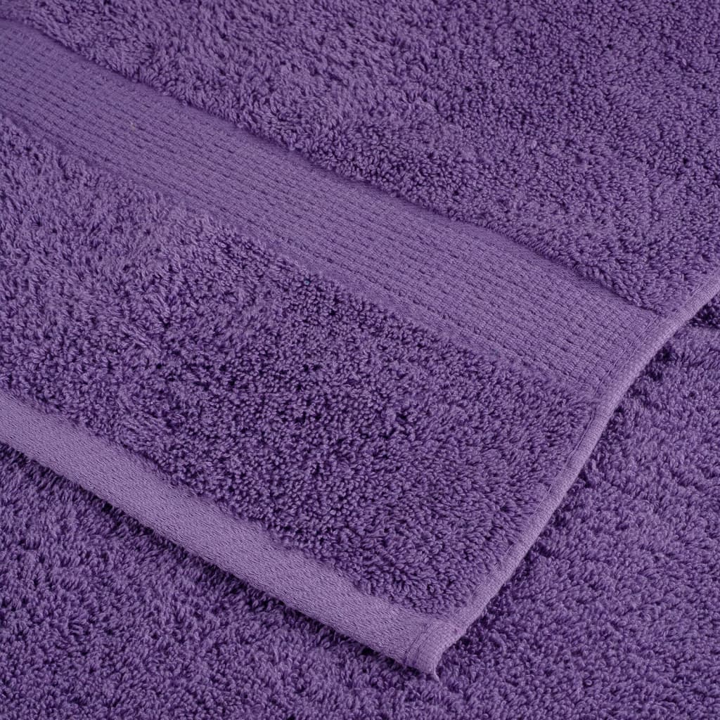 Premium ručnici za goste SOLUND 10 kom. ljubičasti 30x50 cm 600 g/m²