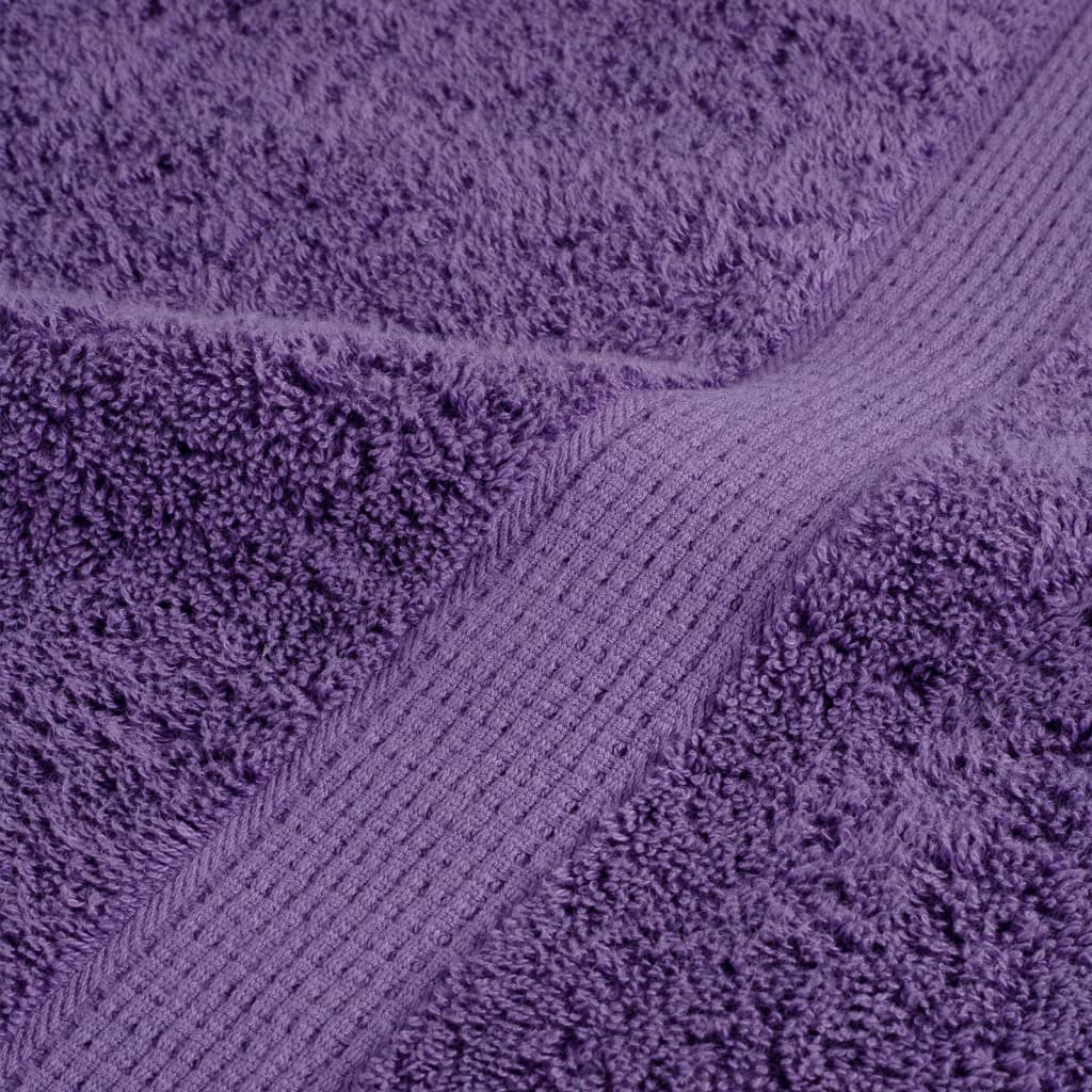 Premium ručnici za goste SOLUND 10 kom. ljubičasti 30x50 cm 600 g/m²