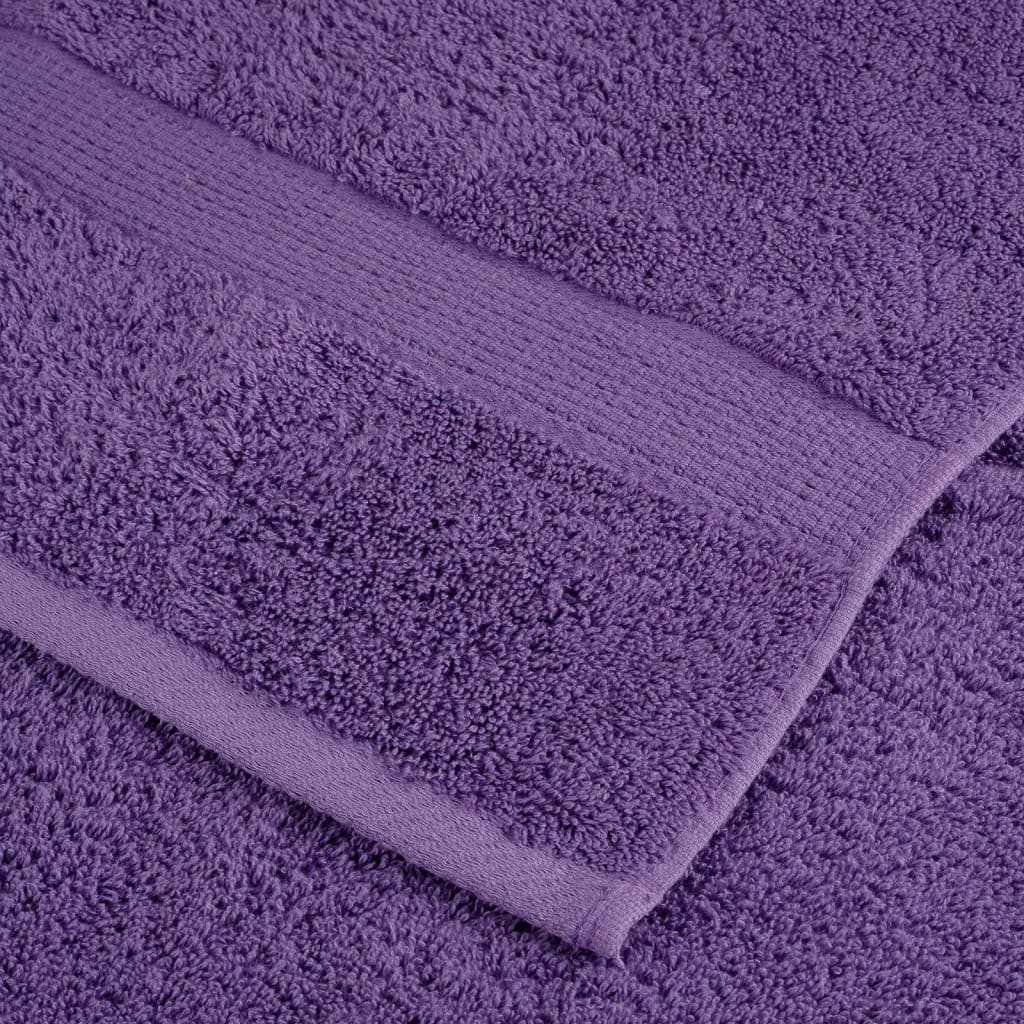 Ručnici za ruke SOLUND 10 kom ljubičasti 50x100 cm 600 gsm