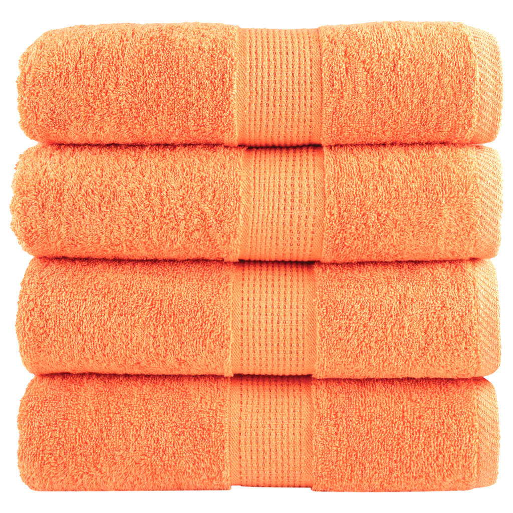 Premium ručnici za pranje SOLUND 4 kom. narančaste 30x30 cm 600 g/m²