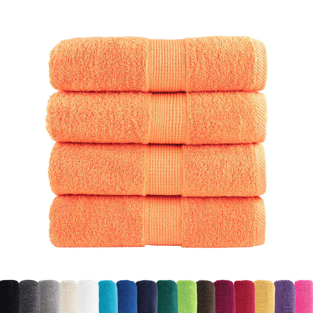 Premium ručnici za pranje SOLUND 4 kom. narančaste 30x30 cm 600 g/m²