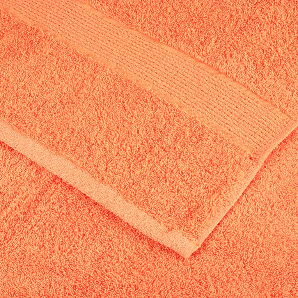 Premium ručnici za goste SOLUND 10 kom. narančaste boje 30x50 cm 600 g/m²