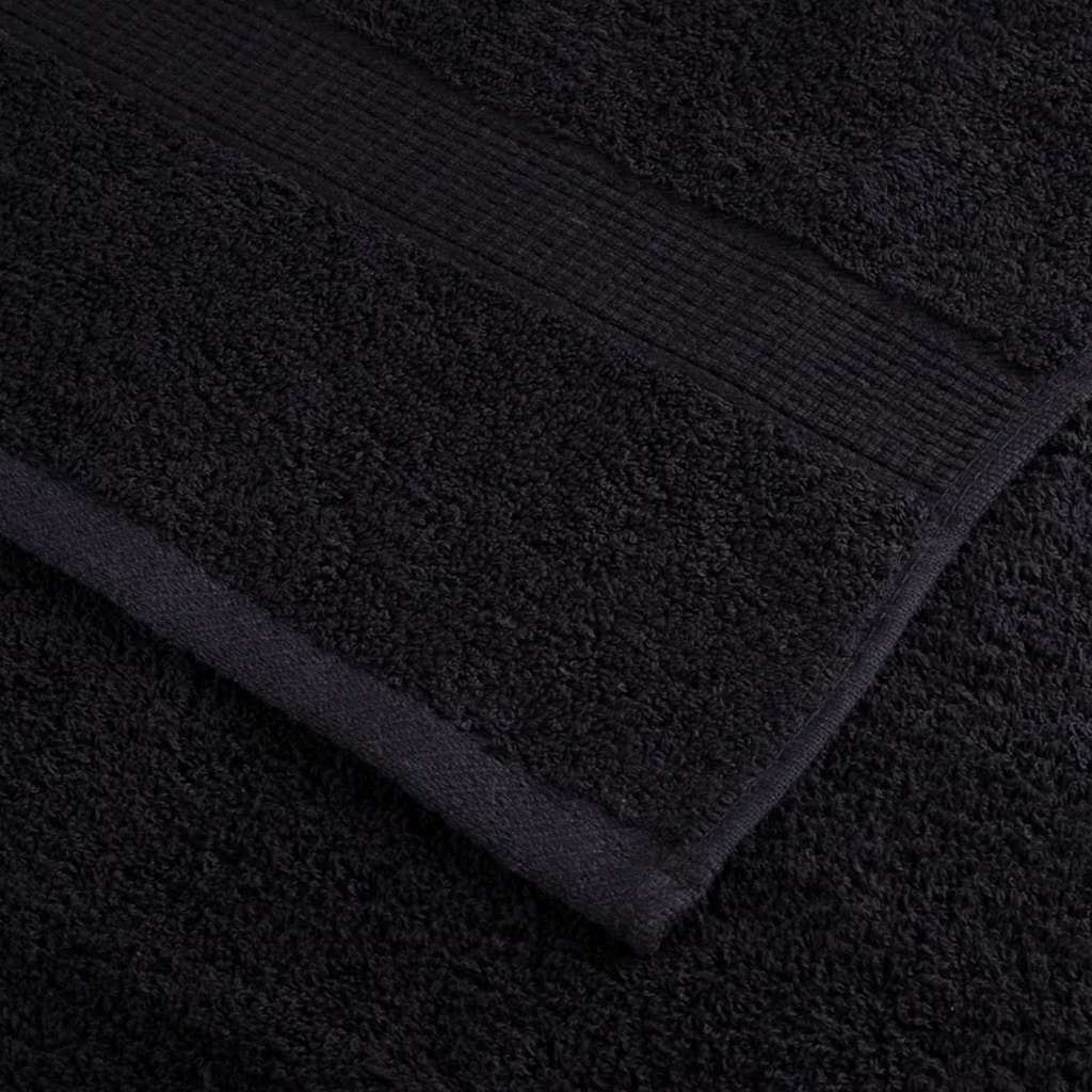 Ručnik za Goste SOLUND 2 pcs Crna 15 x 21 cm 550 gsm