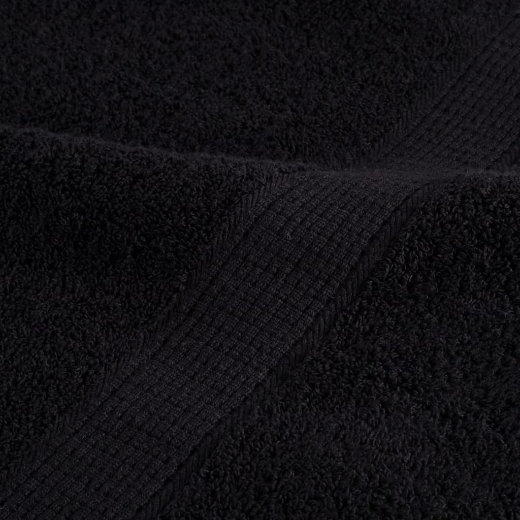 Ručnik za Goste SOLUND 2 pcs Crna 15 x 21 cm 550 gsm
