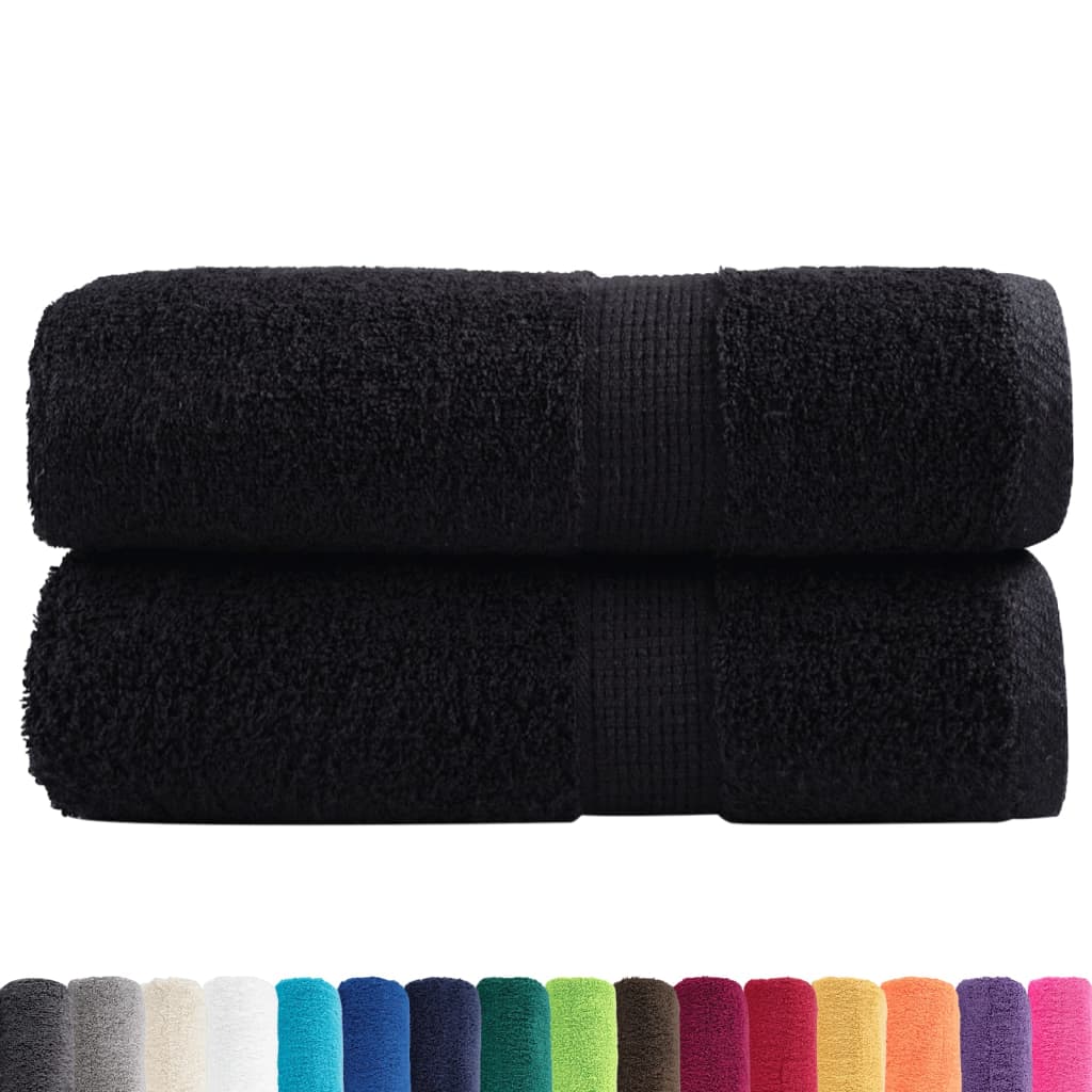 Premium ručnici za pranje SOLUND 2 kom. crni 30x30 cm 600 g/m²
