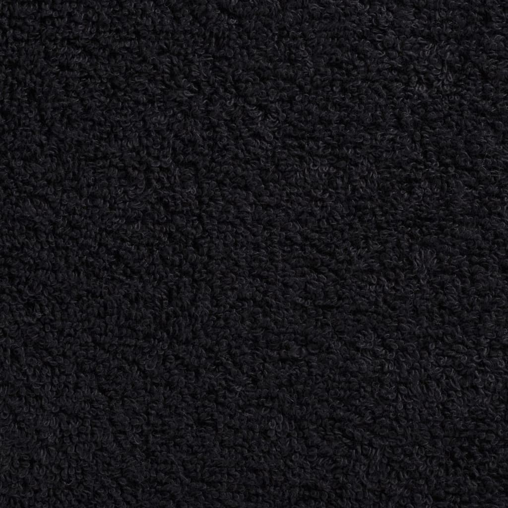 Ručnici za tuš SOLUND 4 kom crni 70x140 cm 600 gsm