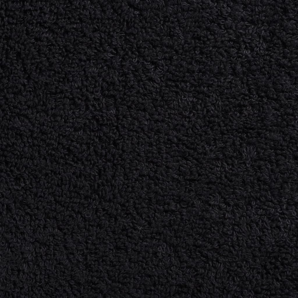 Ručnici za tuš SOLUND 10 kom crni 70x140 cm 600 gsm