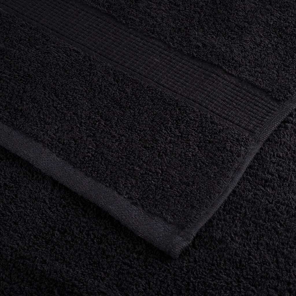 Ručnici SOLUND 2 kom crni 100 x 200 cm 600 gsm