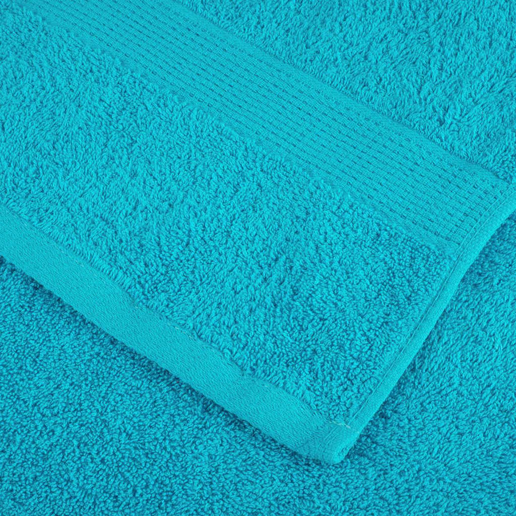 Ručnik za Goste SOLUND 4 pcs Tirkizna 15 x 21 cm 550 gsm