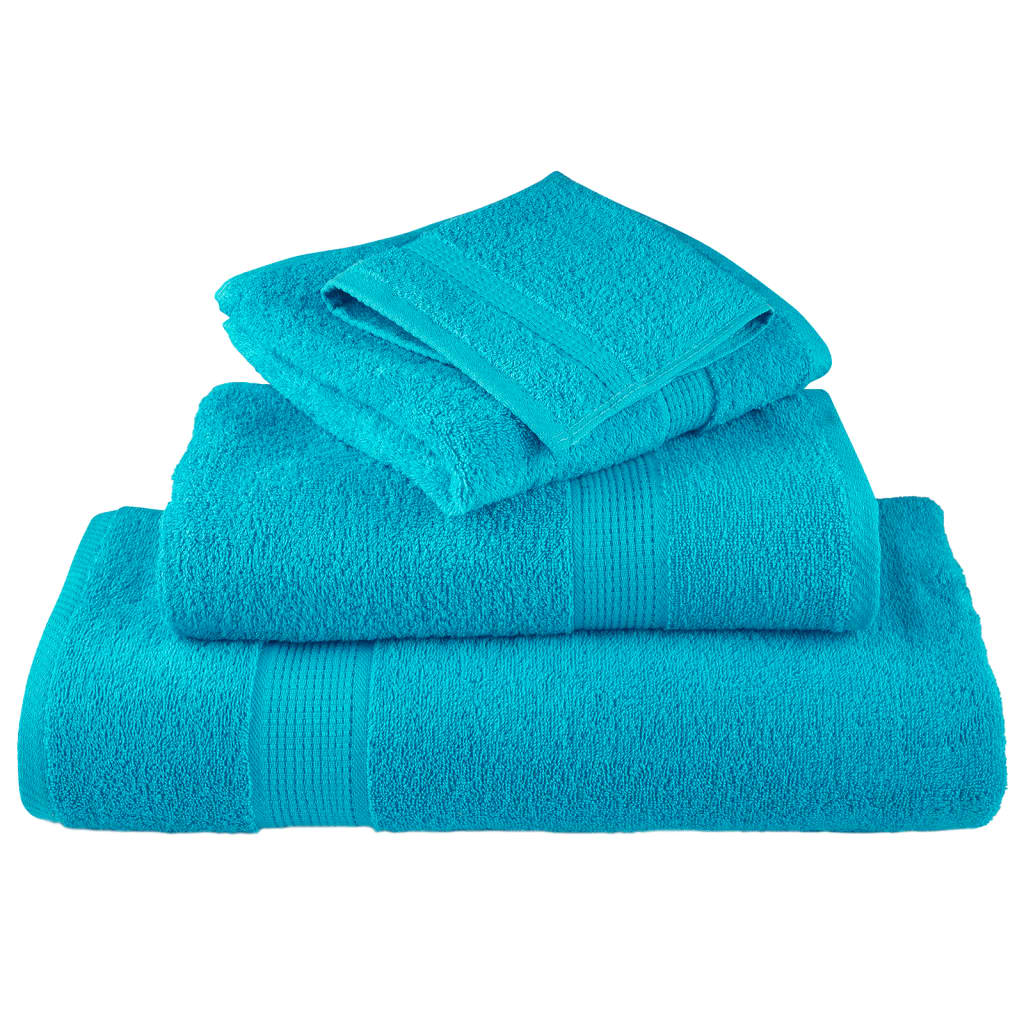 Premium ručnici za pranje SOLUND 2 kom. tirkizne 30x30 cm 600 g/m²