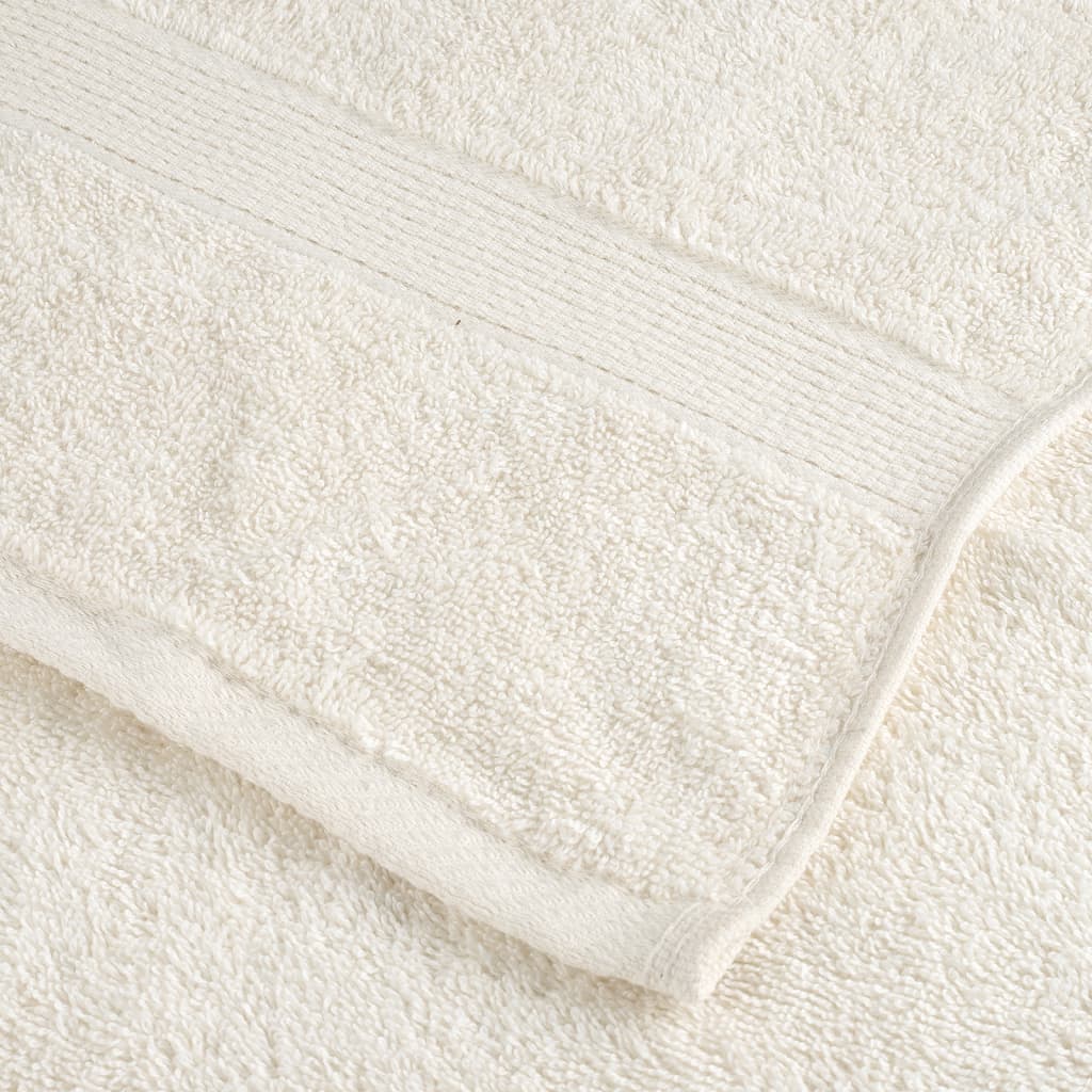 Premium ručnici za goste SOLUND 10 kom. krem boje 30x50 cm 600 g/m²