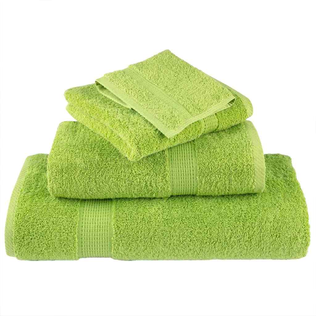 Ručnik za Goste SOLUND 2 pcs Zelena 15 x 21 cm 550 gsm