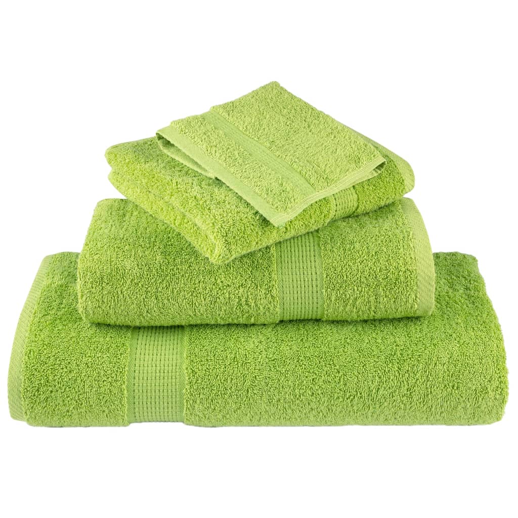 Premium ručnici za pranje SOLUND 10 kom. boje jabuke 30x30 cm 600 g/m²