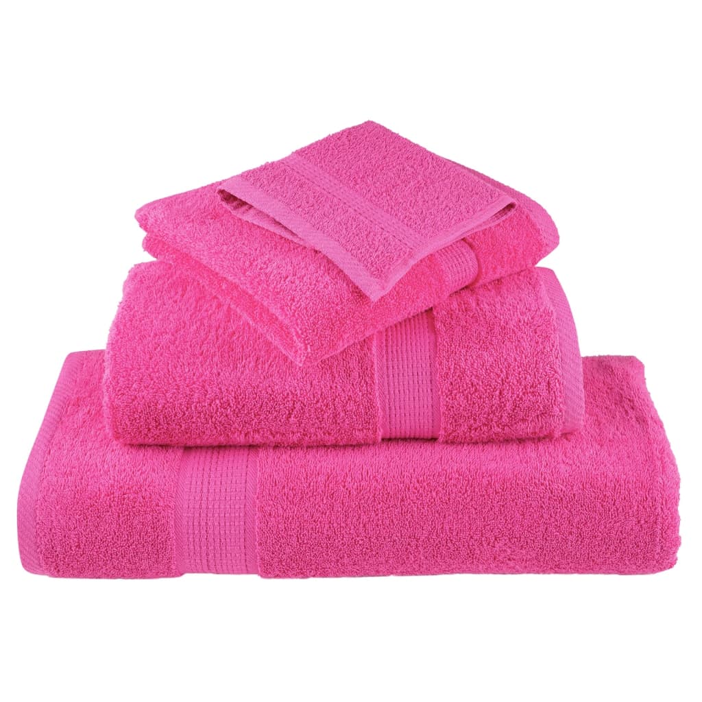 Ručnici za tuširanje SOLUND 10 kom ružičasti 70x140 cm 600 gsm
