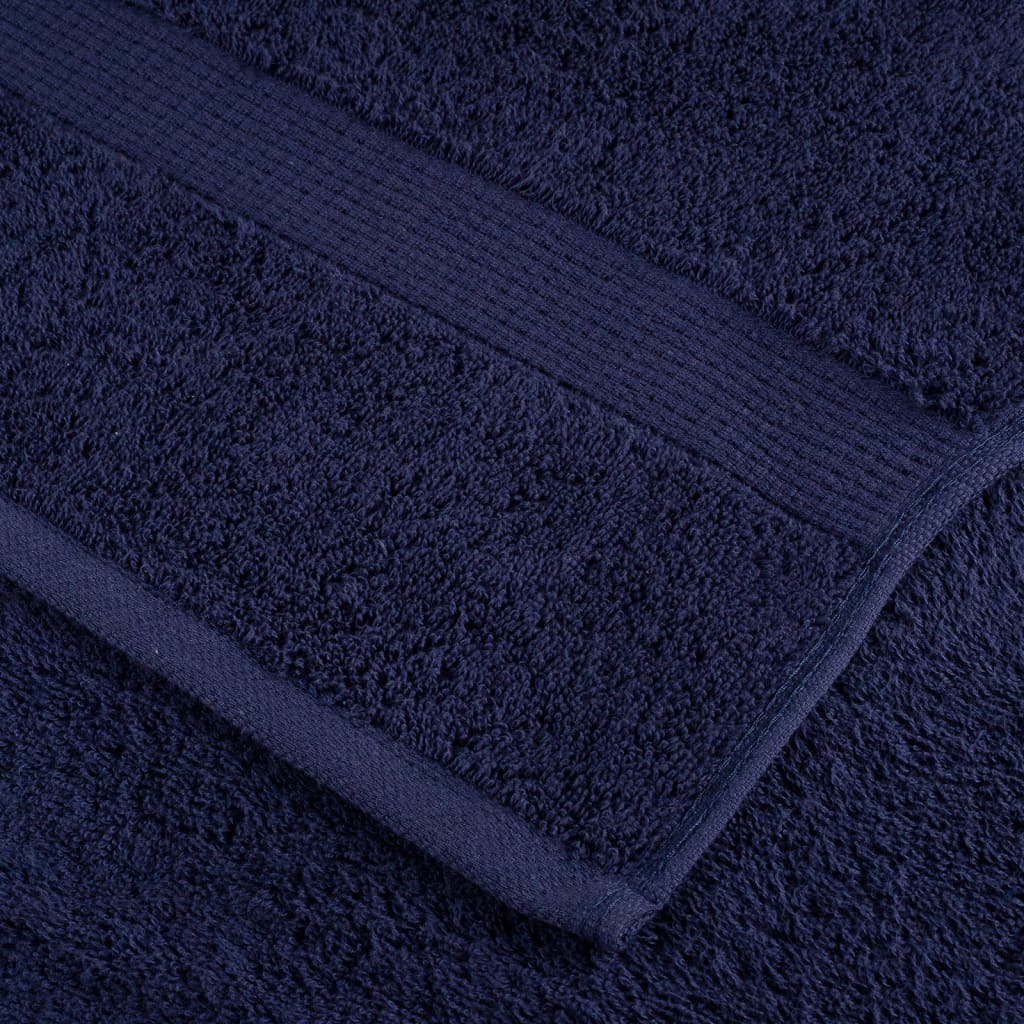 8-dijelni vrhunski set ručnika SOLUND modri 600 gsm