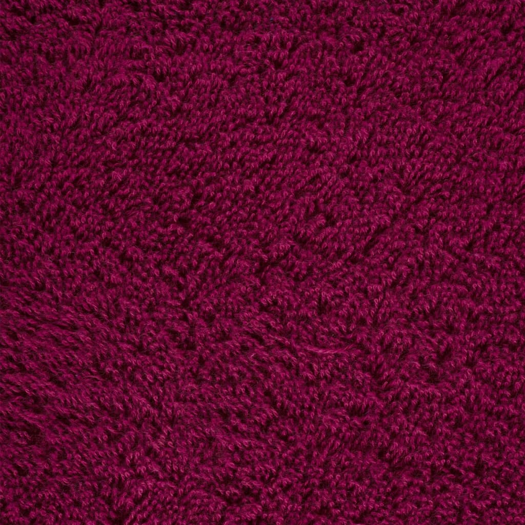 6-dijelni vrhunski set ručnika SOLUND bordo 600 gsm