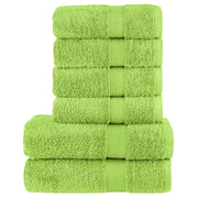 6-dijelni vrhunski set ručnika SOLUND zelena boja jabuke 600gsm