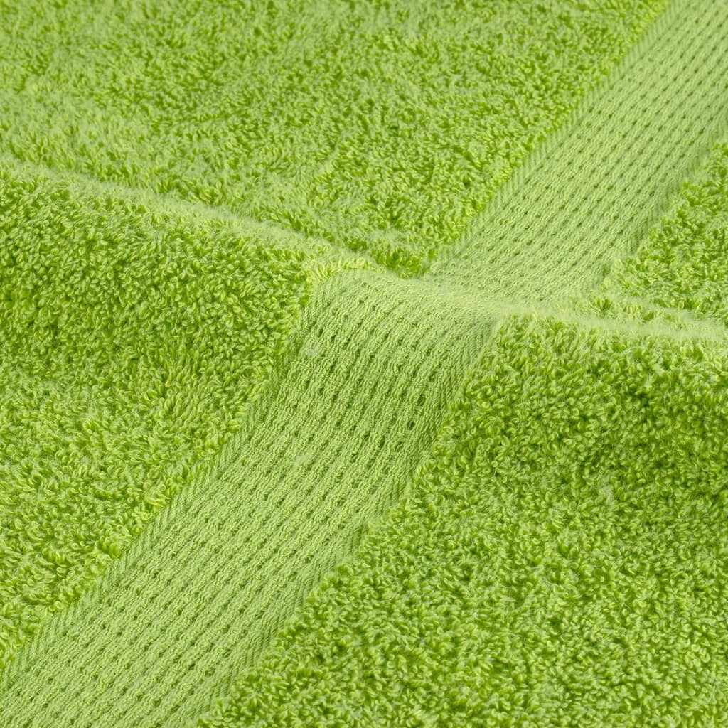 6-dijelni vrhunski set ručnika SOLUND zelena boja jabuke 600gsm