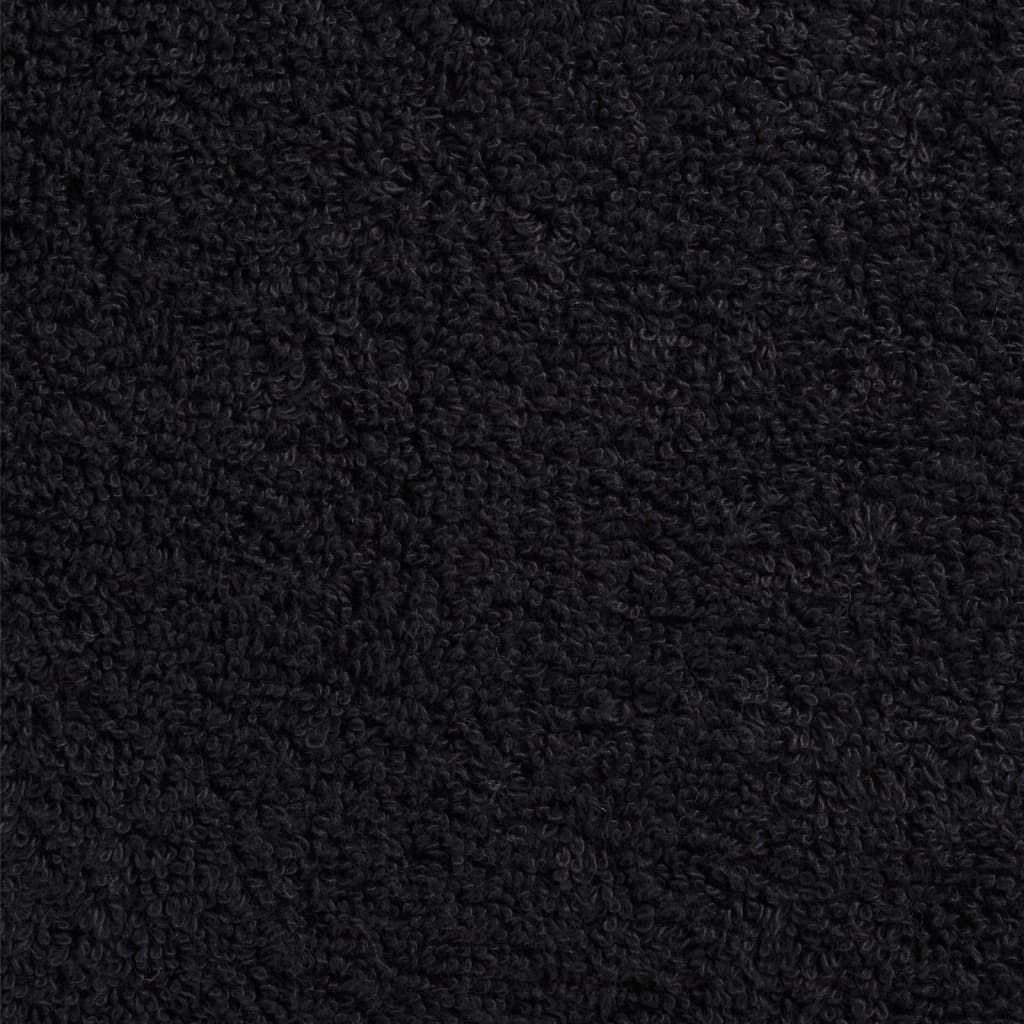12-dijelni vrhunski set ručnika SOLUND crni 600 gsm