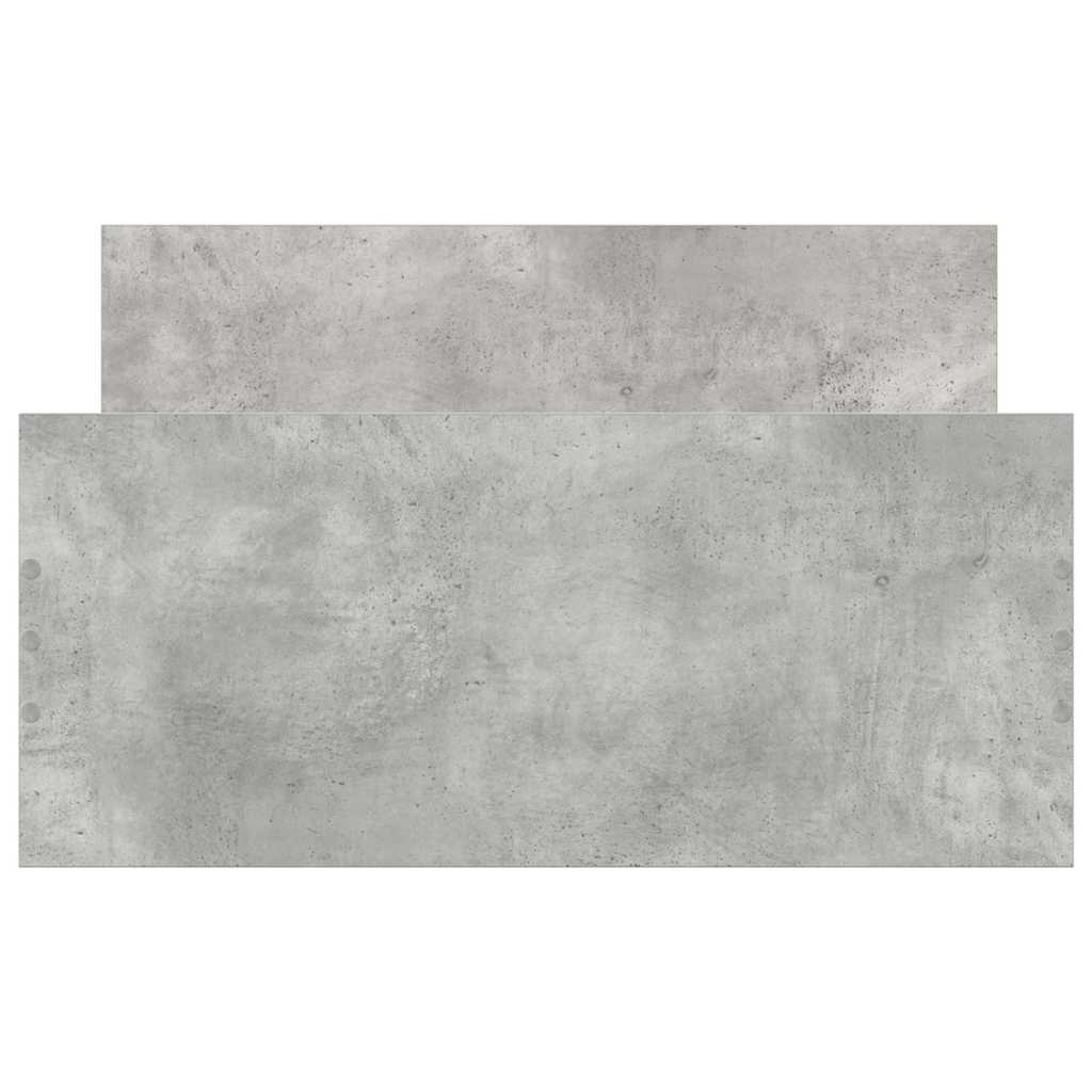 Okvir kreveta boja betona 90x200 cm od konstruiranog drva