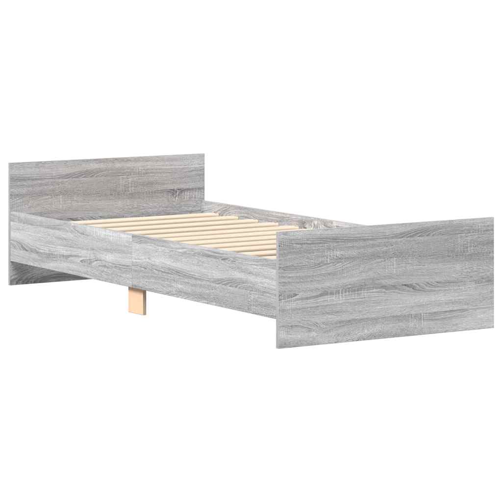 Okvir za krevet boja hrasta 100x200 cm od konstruiranog drva