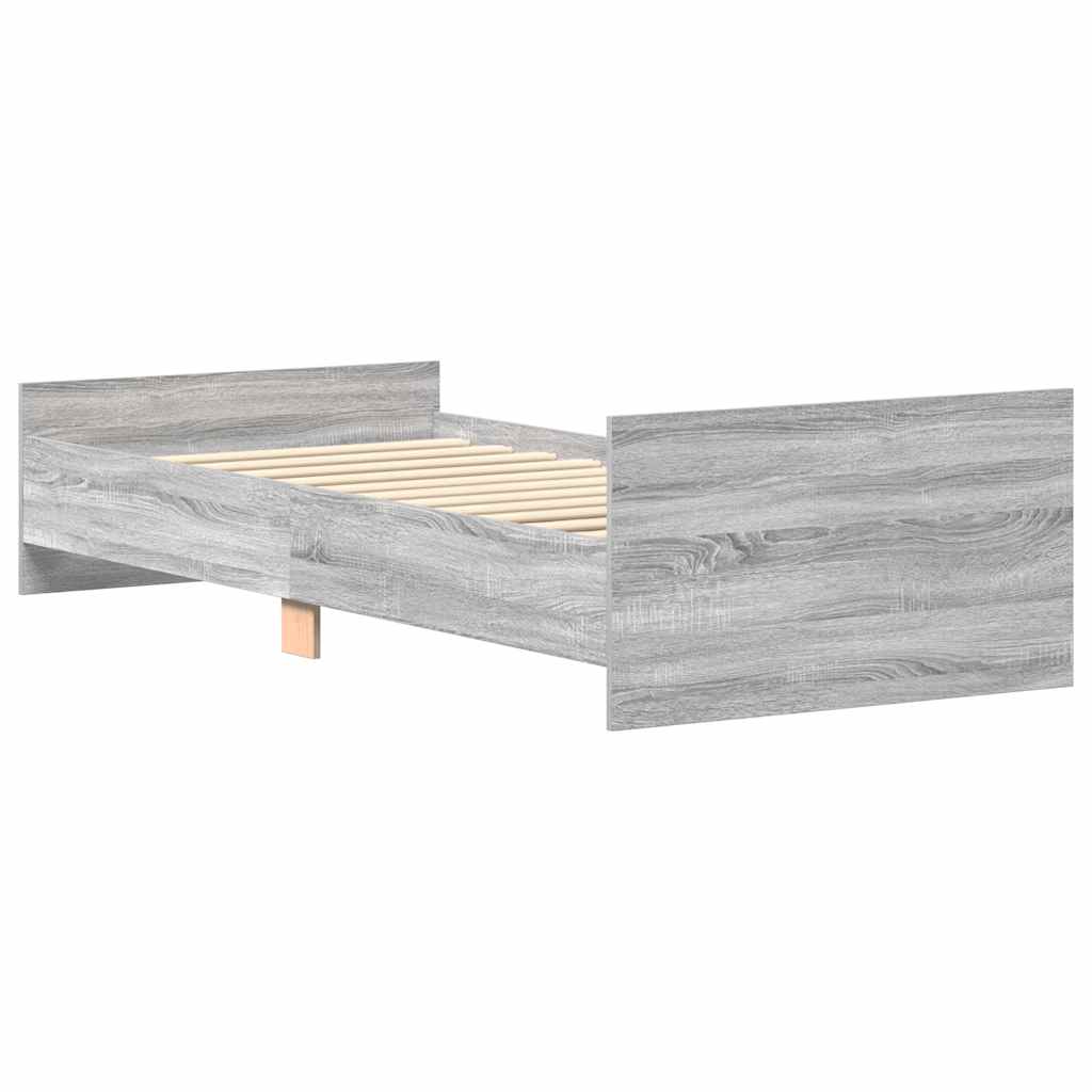 Okvir za krevet boja hrasta 100x200 cm od konstruiranog drva
