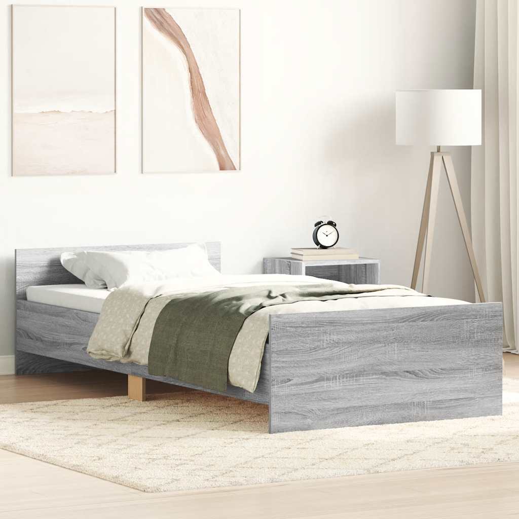 Okvir za krevet boja hrasta 100x200 cm od konstruiranog drva